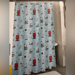 Peanuts Snoopy Fabric Shower Curtain 72x72